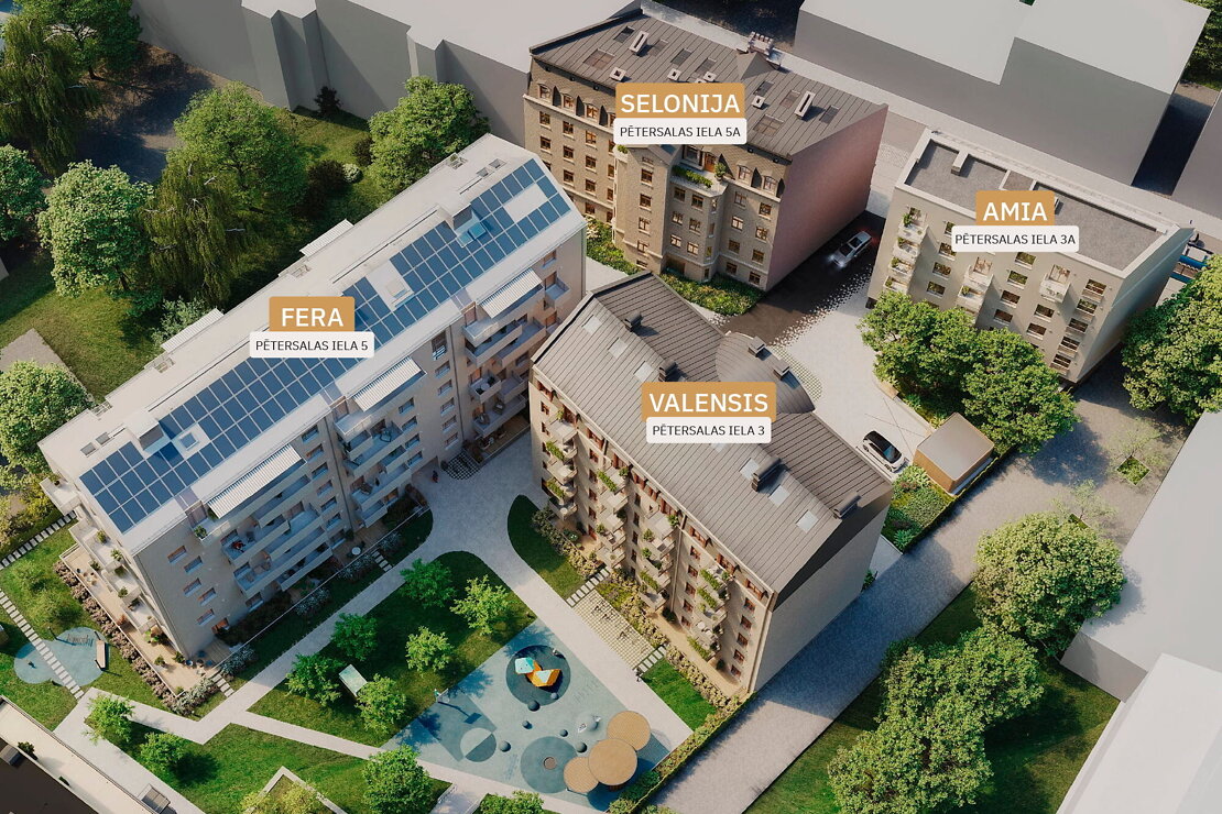 Pētersala, māja VALENSIS — jauns projekts Centrs, Rīga (1. attēls)