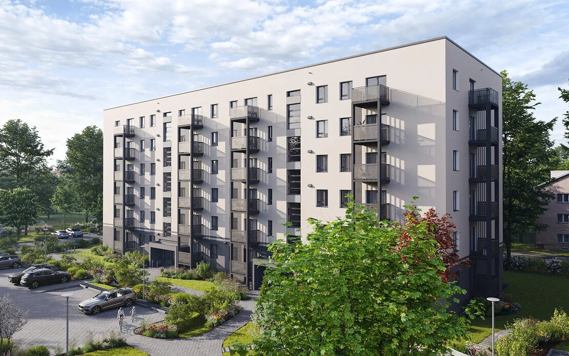 Šampētera kvartāls, otrā māja — jauns projekts Pleskodāle-Šampēteris, Rīga (1. attēls)