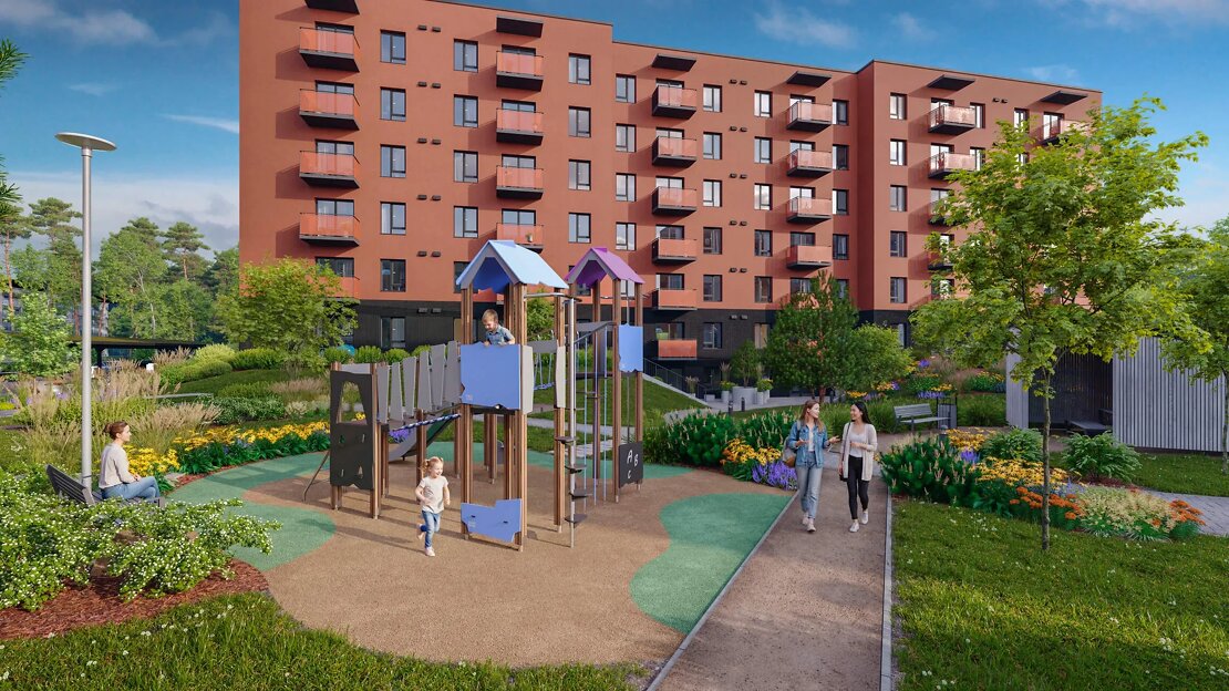Valterciems Comfort, piektā māja — jauns projekts Dreiliņi, Rīga (1. attēls)