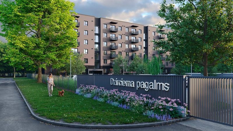 Dzirciema pagalms, pirmā māja