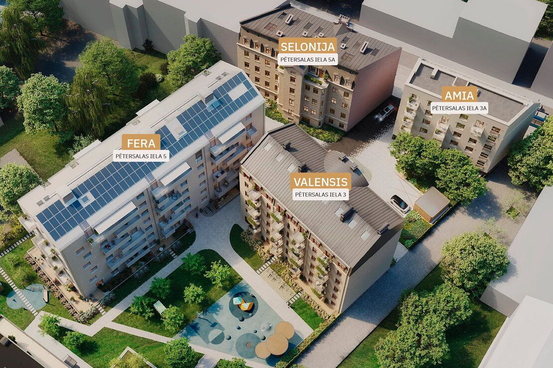 Pētersala, māja VALENSIS — jauns projekts Centrs, Rīga (1. attēls)